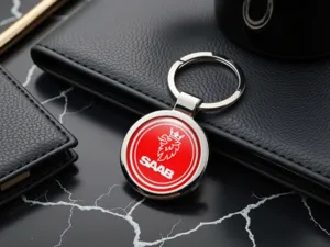 Saab Anelli Chiave su Misura Metallo Durevole con Logo